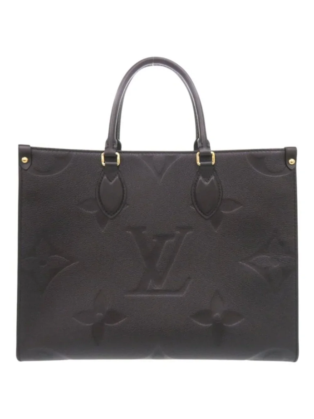 Louis Vuitton on the Go MM Monogram Empreinte Noir 2-Way Tote Black